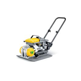 Pilonneuse Vibrante Avec Plaque Vibrante Sur Un Chantier De