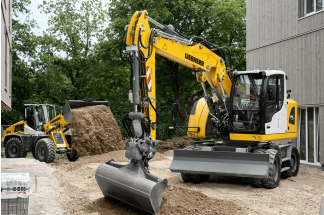 Pelle sur pneus Liebherr A 914 Compact