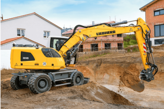 Pelle sur pneus Liebherr A 916