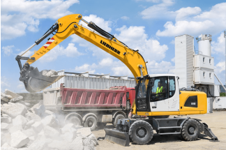 Pelle sur pneus Liebherr A 918