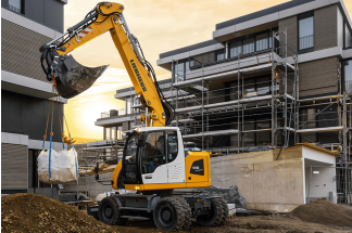 Pelle sur pneus Liebherr A 918 Compact